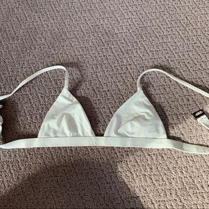 ONIA white bikini top